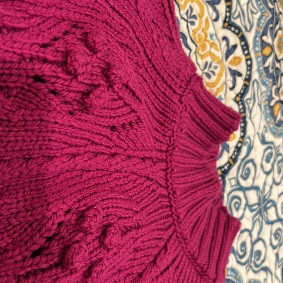 Sezane Aubin Sweater Jumper Magenta - excellent condition - Picture 5 of 12